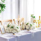 White Flowers Balls for Centerpieces: 15.7in Diam, 6 Pcs in White, alternate view 4