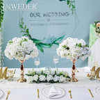 White Flowers Balls for Centerpieces: 15.7in Diam, 6 Pcs in White, alternate view 5