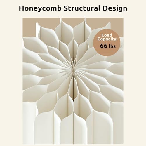 White Honeycomb Pillar Flower Stands 3Pcs - Foldable Cardboard Cylinder Columns 11.8" Diameter, 15.7/23.6/31.5", alternate