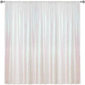 White Iridescent Sequin Backdrop Curtain 10FTx10FT Glitter White Iridescent Background Drapes Sparkle