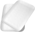White Melamine Serving Trays (Set of 2) 17” x 12” | Large Reusable Rectangular Party Platters | Serve
