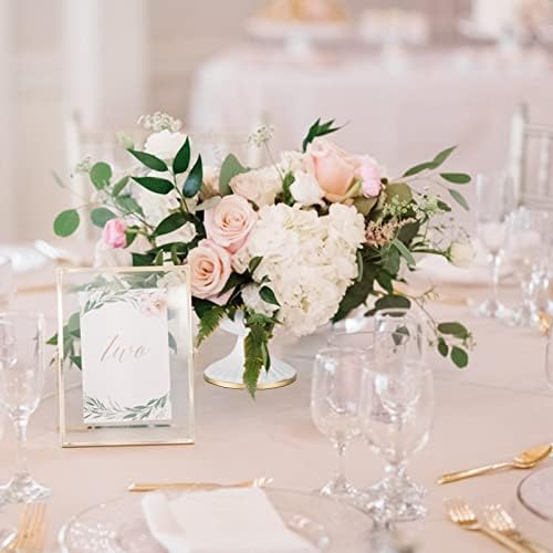 White Metal Compote Vase, Wedding Centerpiece for Table, 10Pcs in White, alternate view 5