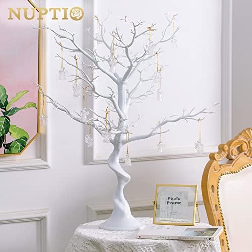White Ornament Tree, 30 Inch Artificial Christmas Branch, 2 Pcs in White, alternate view 2