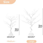 White Ornament Tree, 30 Inch Artificial Christmas Branch, 2 Pcs in White, alternate view 3