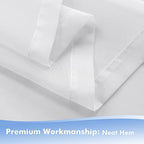 White Outdoor Sheer Curtains for Patio Waterproof 4 Pcs 54x84 Inch in 54x84 Inch in White, alternate view 6