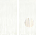White Party Streamers Decoration - Foil Fringe Backdrop for Daisy Groovy