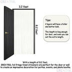 White Party Streamers Decoration - Foil Fringe Backdrop for Daisy Groovy, alternate view 5