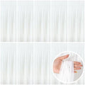 White Party Streamers Foil Fringe Backdrop Curtains Tinsel Streamers Birthday Party Decorations Fringe Backdrop