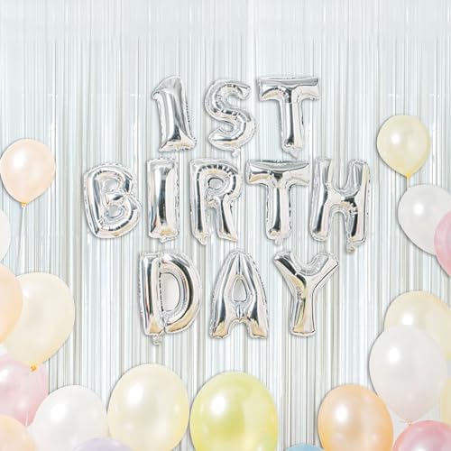 White Party Streamers Foil Fringe Backdrop Curtains Tinsel Streamers Birthday Party Decorations Fringe Backdrop, alternate