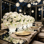 White Peonies Artificial Flowers 24 Bouquets, White Articial Flowers Lifelike Silk Fake Peonies with Stems for, alternate
