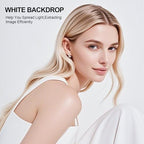 White Photography Backdrop, 8x10 FT White Screen Background for Photoshoot Party Curtain, Studio, Product, alternate view 7