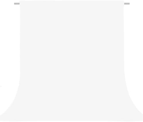 White Photography Backdrop for Photoshoot, Fabric 10x10ft in 10x10ft