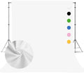 White Photography Backdrop for Photoshoot, Fabric 8x10ft in 8x10ft