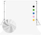 White Photography Backdrop for Photoshoot, Fabric 8x10ft in 8x10ft