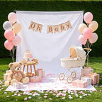 White Photography Backdrop for Photoshoot, Fabric 8x10ft in 8x10ft, alternate view 4
