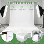 White Photography Backdrop for Photoshoot, Fabric 8x10ft in 8x10ft, alternate view 5