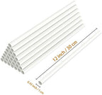 White Plastic Cake Dowel Rods for Tiered Cake Construction and Stacking Supporting Cake Round Dowels Straws with, alternate