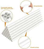 White Plastic Cake Dowel Rods for Tiered Cake Construction and Stacking Supporting Cake Round Dowels Straws with, alternate