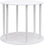 White Plastic Fountain Separator Cake Stand (2) 16" Round Plates with (4) 15" Columns, Tiered Wedding Cake