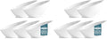 White Plastic Serving Bowls for Party Angled Bowls Disposable Chip Bowls Candy Bowls for Party Table Salad and