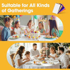 White Plastic Table Cloth Disposable, 4 Pack, 84 in, alternate view 6