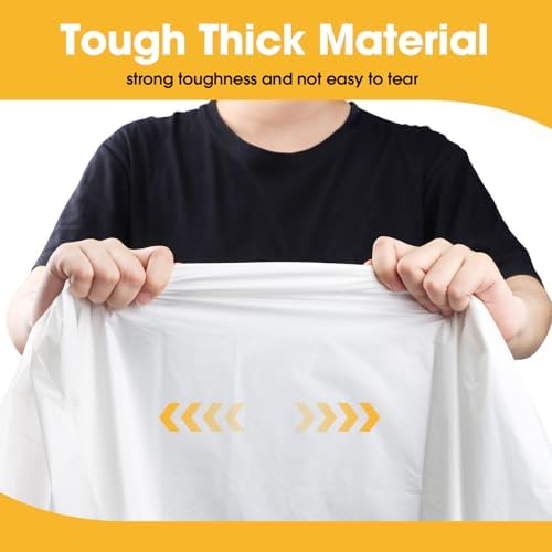 White Plastic Table Cloth Disposable, 8 Pack, 54 x 108 in, alternate view 4