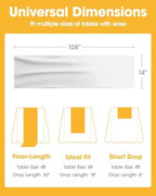 White Plastic Table Runner Party Decorations, Disposable, 4 Pack, alternate view 2
