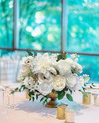 White Rose Artificial Flowers Fake Flower Bulk with Stems Box Set, alternate view 3