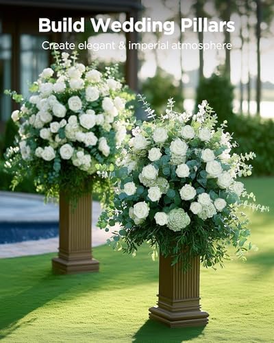 White Roses Artificial Flowers 100 Pcs Fake Velvet Silk Floral in White, alternate view 6