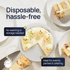 White Round Cake Drum Boards 14 Inch, 1/2" Thick, 5-Pack in White, alternate view 6