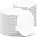 White Round Mini Cake Boards with Tab - 3-1/4 Inch Grease-Proof, Foil-Covered, Food Grade Cardboard for