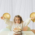 White Sequin Backdrop, 20Ft x 10Ft Glitter Photography Background Curtains for Party Baby Shower Wedding, alternate view 5