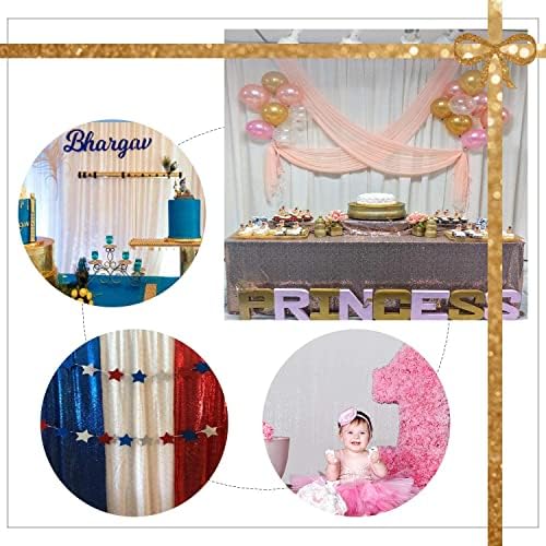 White Sequin Backdrop, 8FT x 10FT Sequin Photography Backdrop Curtain for Party Decoration in 8 x 10ft in White, alternate