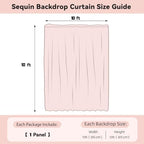 White Sequin Backdrop Curtain 10FTx10FT Glitter White Background Drapes Sparkle Photography Backdrop for Party, alternate