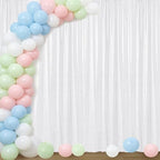 White Sequin Backdrop Curtain 4FTx8FT Glitter White Background Drapes Sparkle Photography Backdrop for Party