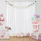 White Sequin Backdrop Curtain 4FTx8FT Glitter White Background Drapes Sparkle Photography Backdrop for Party, alternate view