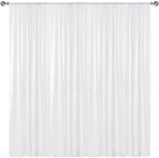 White Sequin Backdrop Curtain 8FTx8FT Glitter White Background Drapes Sparkle Photography Backdrop for Party