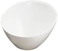 White Slanted Melamine Bowl 11-3/16" x 6-1/2" H in 112-Ounce