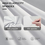 White Spandex Chair Covers 30 Pcs for Wedding Party, alternate view 3