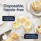 White Square Cake Board - Gorgeous Design, Sturdy & Durable 1/2" Thick Drums, 24" x 24" Inch, Pack of 5, alternate view 6