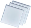 White Square Tray 11 Inch - 3 Pack Hard Plastic Serving Tray in 10.2"L x 5.5"W x 1.1"H in White