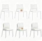 White Stacking Conference Guest Chairs Set of 12, stackable Breakroom