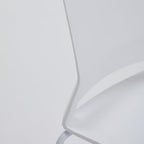 White Stacking Conference Guest Chairs Set of 12, stackable Breakroom, alternate view 7
