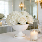 White Vases for Wedding Centerpieces, Set of 10 Metal Vase Small Table Centerpiece Flower Stands Wedding, alternate view 7