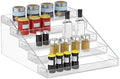 Wide Clear Acrylic Spice Rack for Countertops- 5 Tier in Clear