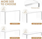 Widen Acrylic Diplay Risers, Clear Stand Shelf for Display 8 Pcs in Clear, alternate view 3