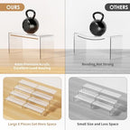 Widen Acrylic Diplay Risers, Clear Stand Shelf for Display 8 Pcs in Clear, alternate view 4