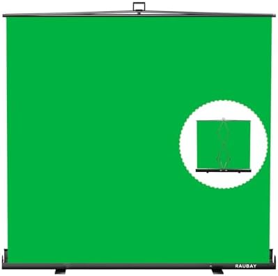 【Wider Style】 78.7 x 82.7in Large Collapsible Green Screen Backdrop