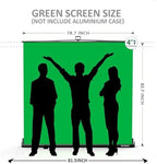 【Wider Style】 78.7 x 82.7in Large Collapsible Green Screen Backdrop, alternate view 2