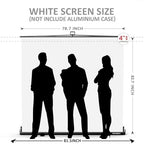 【Wider Style】 78.7 x 82.7in Large Collapsible White Backdrop Screen, alternate view 2